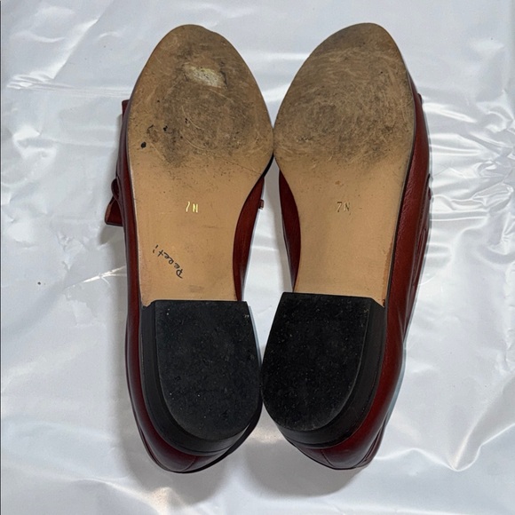 Bandolino Women's‎ brown leather Loafers with Bow Detail vintage Sz 7N - Picture 8 of 9